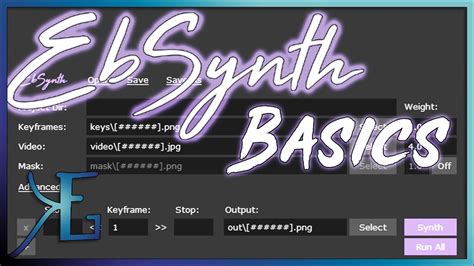 ... EbSynth. Supplementary Videos. Daniel Sýkora. 1.98K subscribers. Stylizing Video by Example (supplementary). Daniel Sýkora. Search. Watch later. Share.